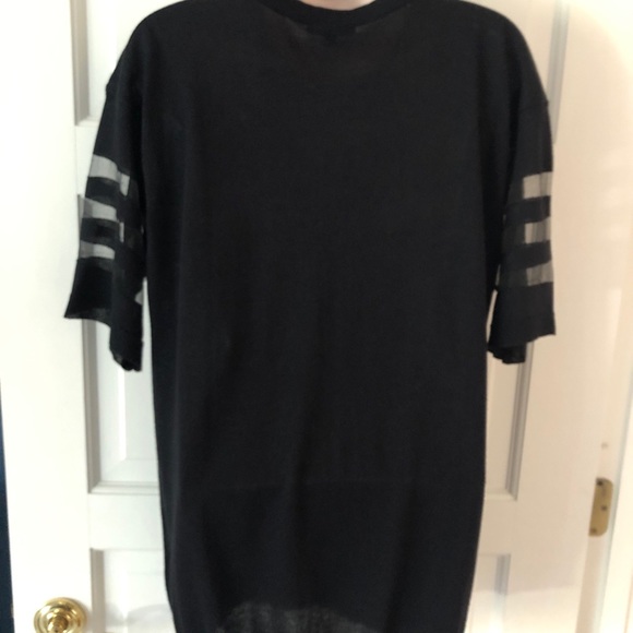 Black viscose football jersey sweater - Picture 3 of 7